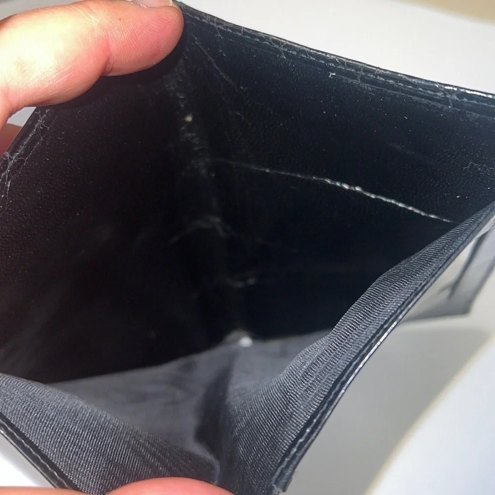 Genuine Alligator Skin Bifold Leather Long Wallet